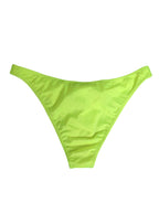 Dolce & Gabbana Neon Green DG Logo Swim Briefs Women Underwear - Eljoys Fashion 