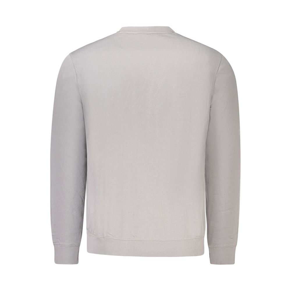Hugo Boss Gray Cotton Men Sweater Hugo Boss