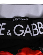 Dolce & Gabbana Black Floral Print High Waist Sheer Mesh Underwear - Eljoys Fashion 