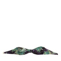 Dolce & Gabbana Purple Green Leaf Print Bandeau Swimwear Underwear