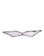 Dolce & Gabbana Purple Green Leaf Print Bandeau Swimwear Underwear - Eljoys Fashion 