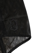 Dolce & Gabbana Black High Waist Mesh Sheer Shapewear Underwear - Eljoys Fashion 