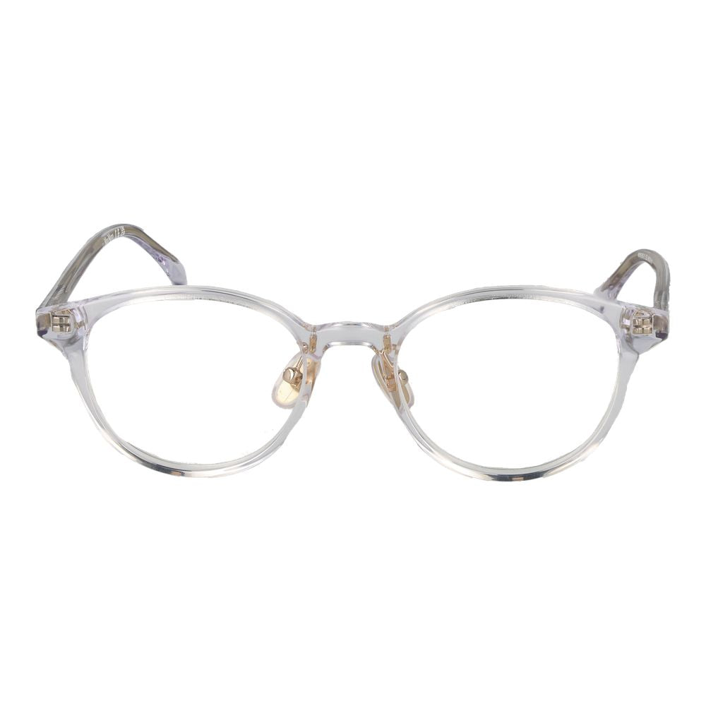Max Mara transparent acetate glasses frames with a sleek, modern design and clear lenses for stylish eyewear.