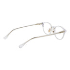 Max Mara transparent acetate eyeglass frames with clear lenses, stylish and lightweight for a modern, sophisticated look.