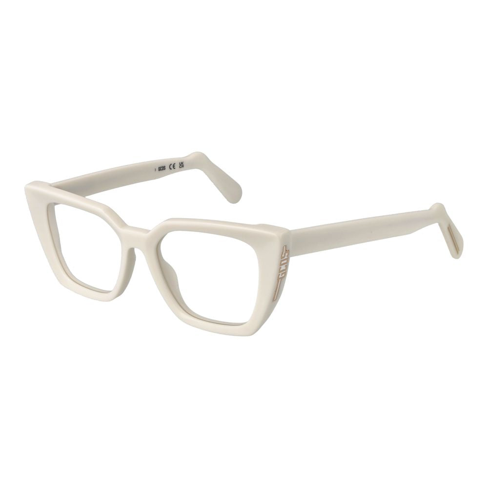 GCDS White Acetate Glasses Frames GCDS