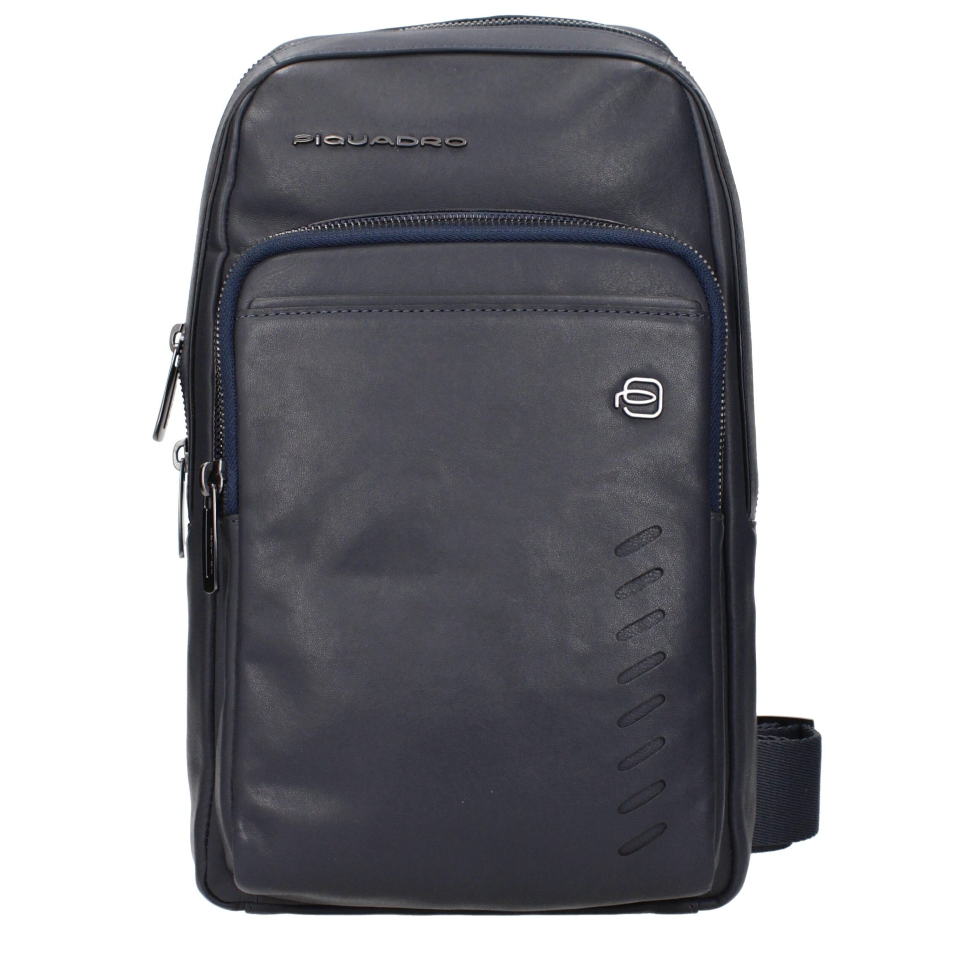 Piquadro Blue Leather Crossbody Bag Piquadro