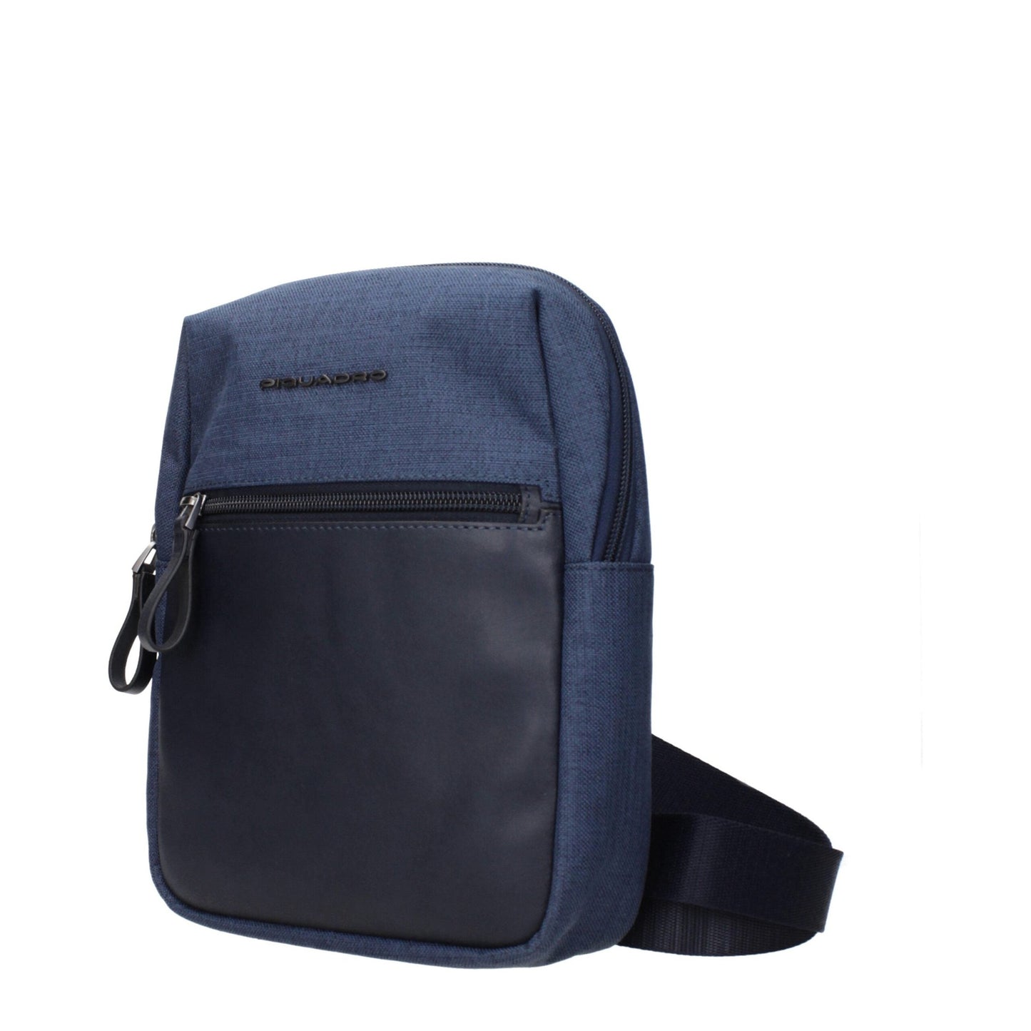 Piquadro Blue Fabric Crossbody Bag Piquadro