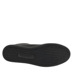 Dolce & Gabbana Black Leather Crystal Heart Low Top Sneakers Shoes