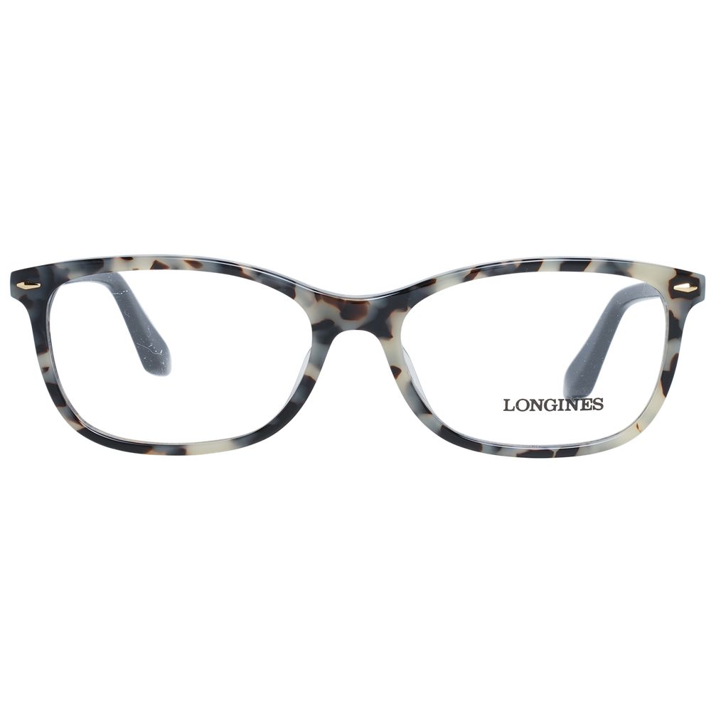 Longines multicolor plastic eyeglass frames with vibrant, stylish design and slim temples, suitable for fashionable eyewear.