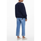 Desigual Blu Cotton Women Sweatshirt - Eljoys Fashion 