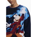 Desigual Blu Cotton Women Sweatshirt - Eljoys Fashion 