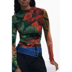 Desigual Green Viscose Sweater