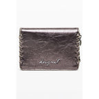 Desigual Bronzo polyurethane women’s wallet with a sleek design and multiple card slots, shown in a close-up shot.