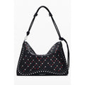 Desigual black polyurethane women's mini bag with adjustable strap and stylish design, ideal for casual or evening use.