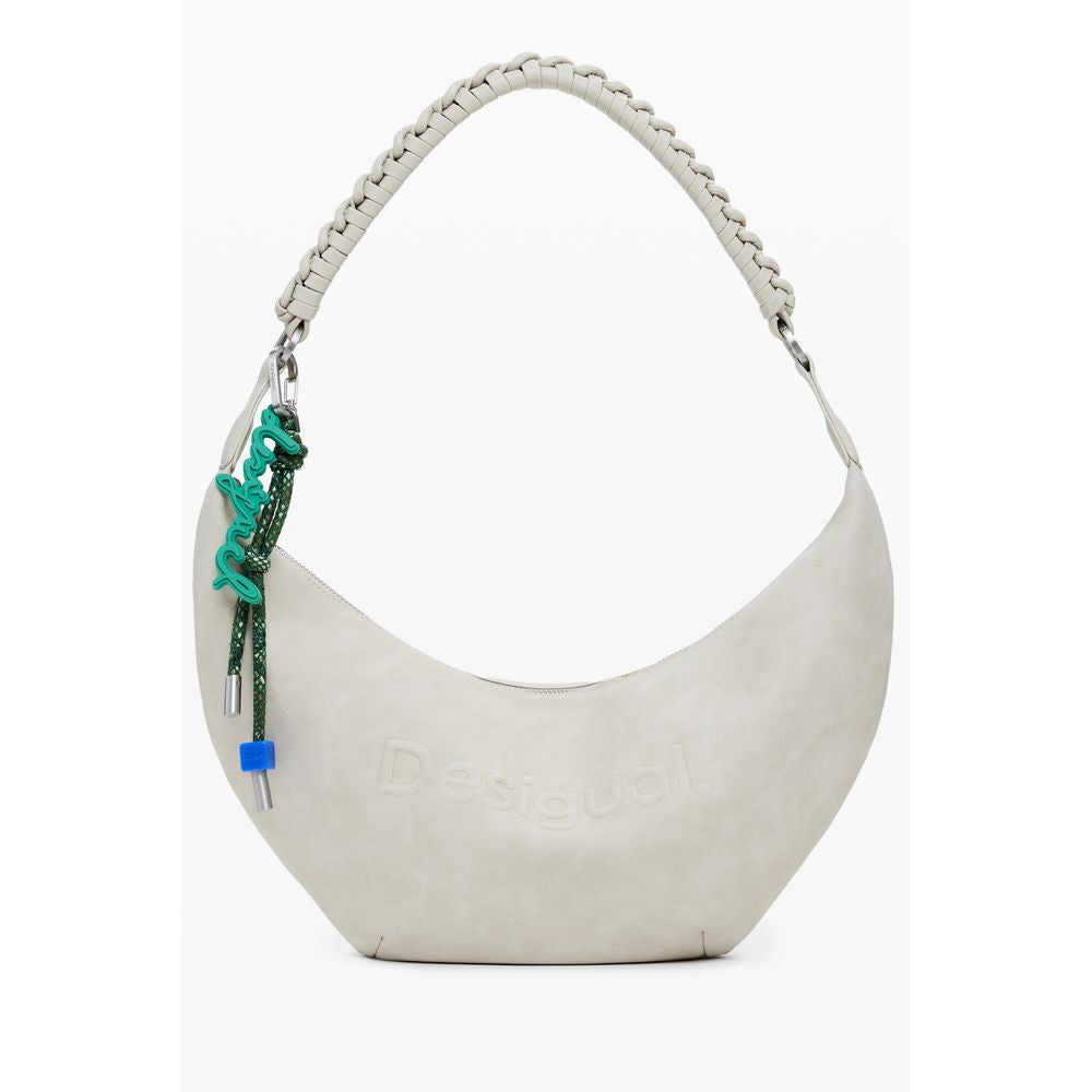 Desigual Beige Polyurethane Women's Handbag - Eljoys Fashion 