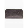 Desigual bronze polyurethane women’s wallet with multiple card slots and a zip-around design.