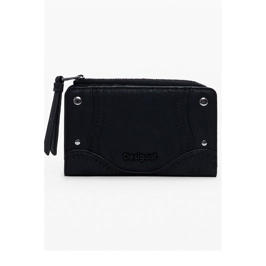 Desigual Nero Poliuretano Women Wallet Desigual