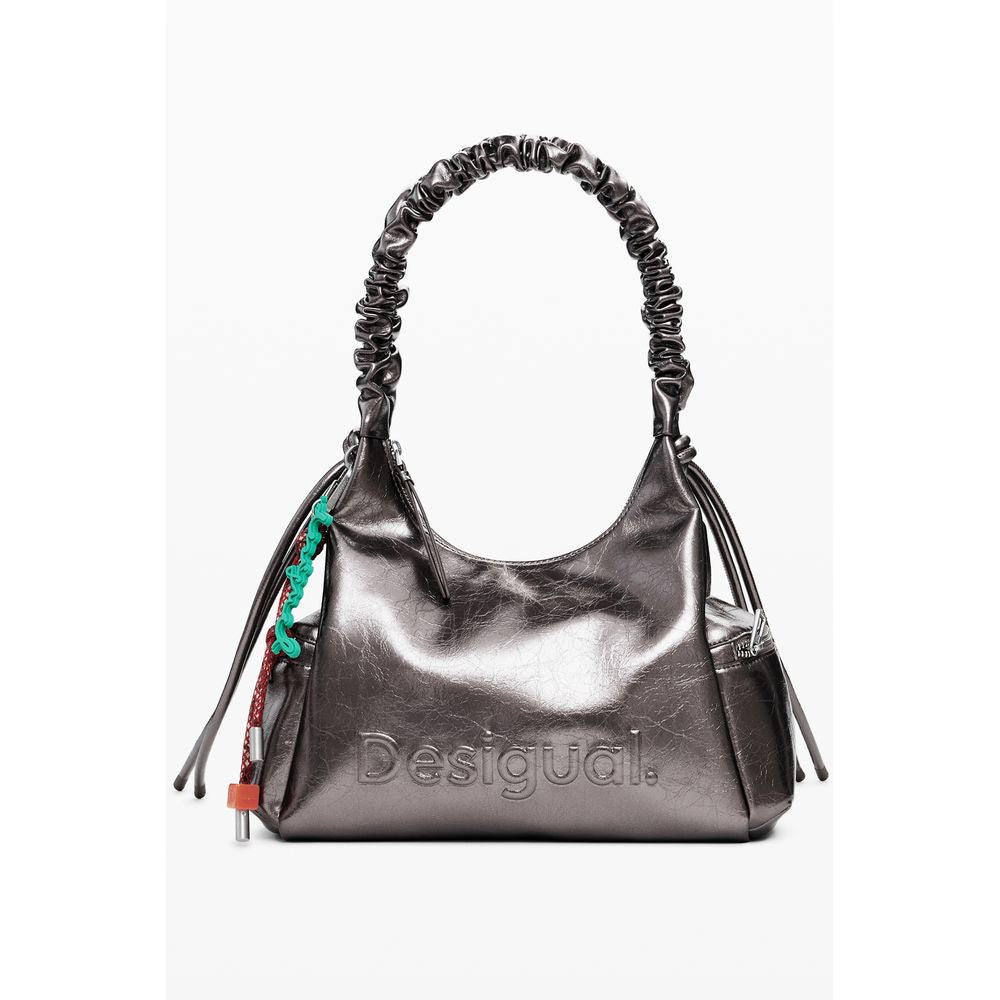 Desigual Bronze Polyethylene Women Handbag Desigual