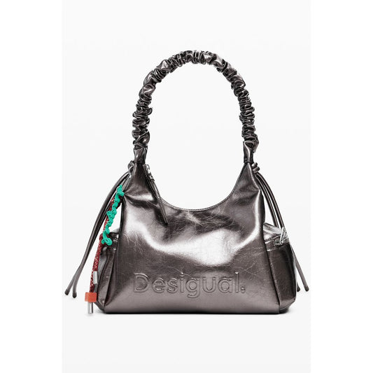Desigual Bronze Polyethylene Women Handbag Desigual