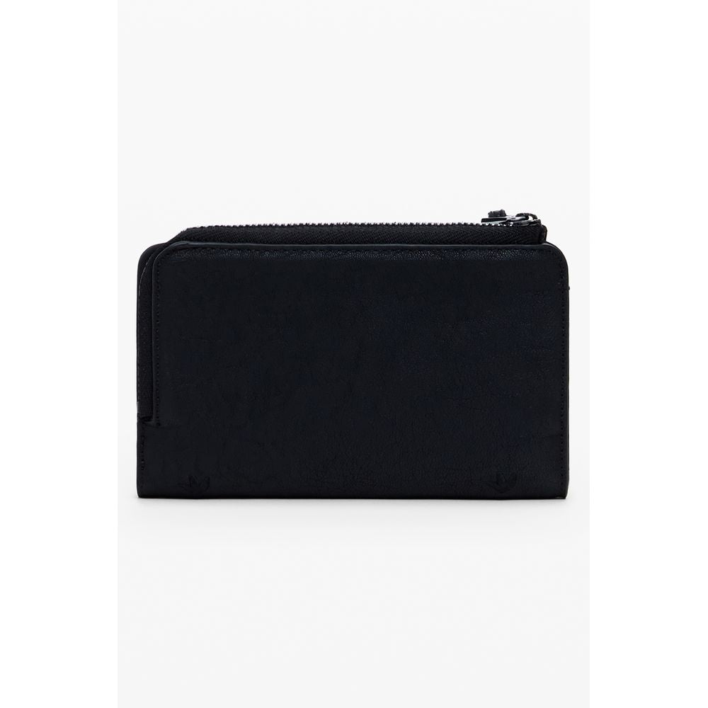 Desigual Nero Poliuretano Women Wallet - Eljoys Fashion 