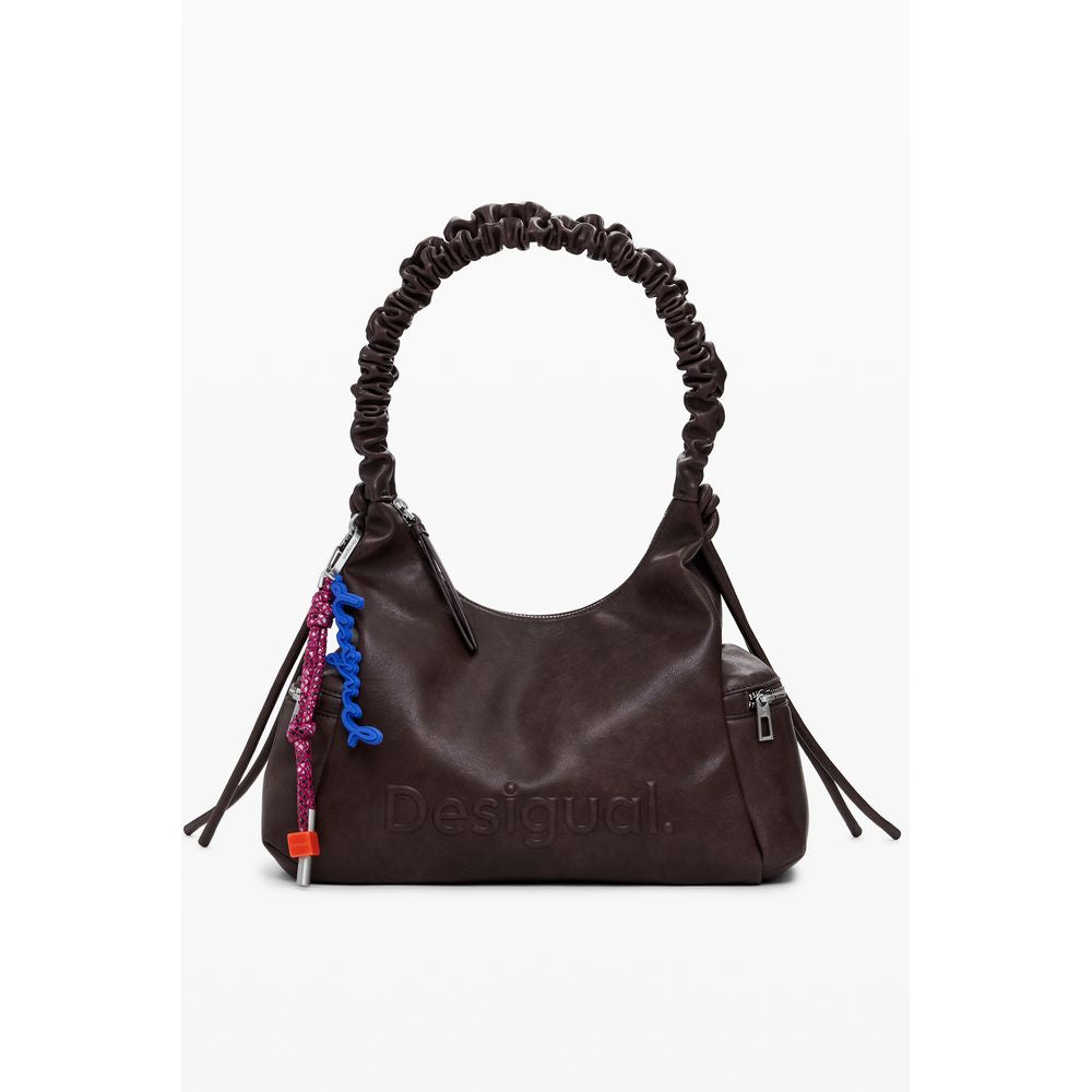 Desigual Brown Polyethylene Women Handbag Desigual