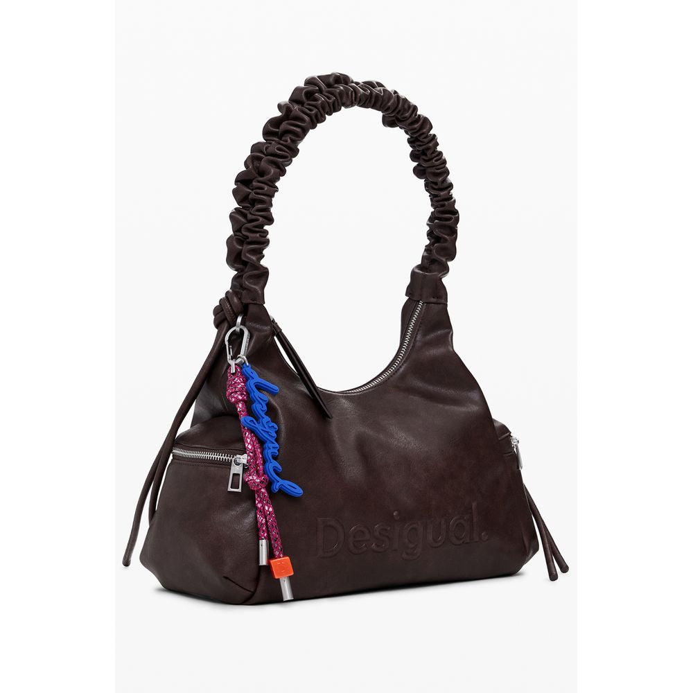 Desigual Brown Polyethylene Women Handbag Desigual