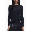 Desigual black polyester women's dress shown on a model, featuring a stylish fit and casual design.
