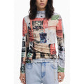 Desigual Rosa viscose women's jersey featuring a vibrant pink color and comfortable, flowy fabric.