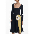 Desigual Black Cotton Women Dress Desigual