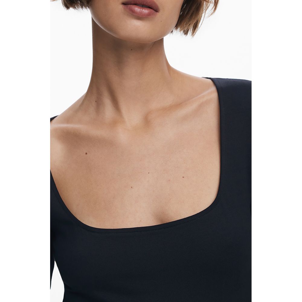 Desigual Black Cotton Women Dress Desigual