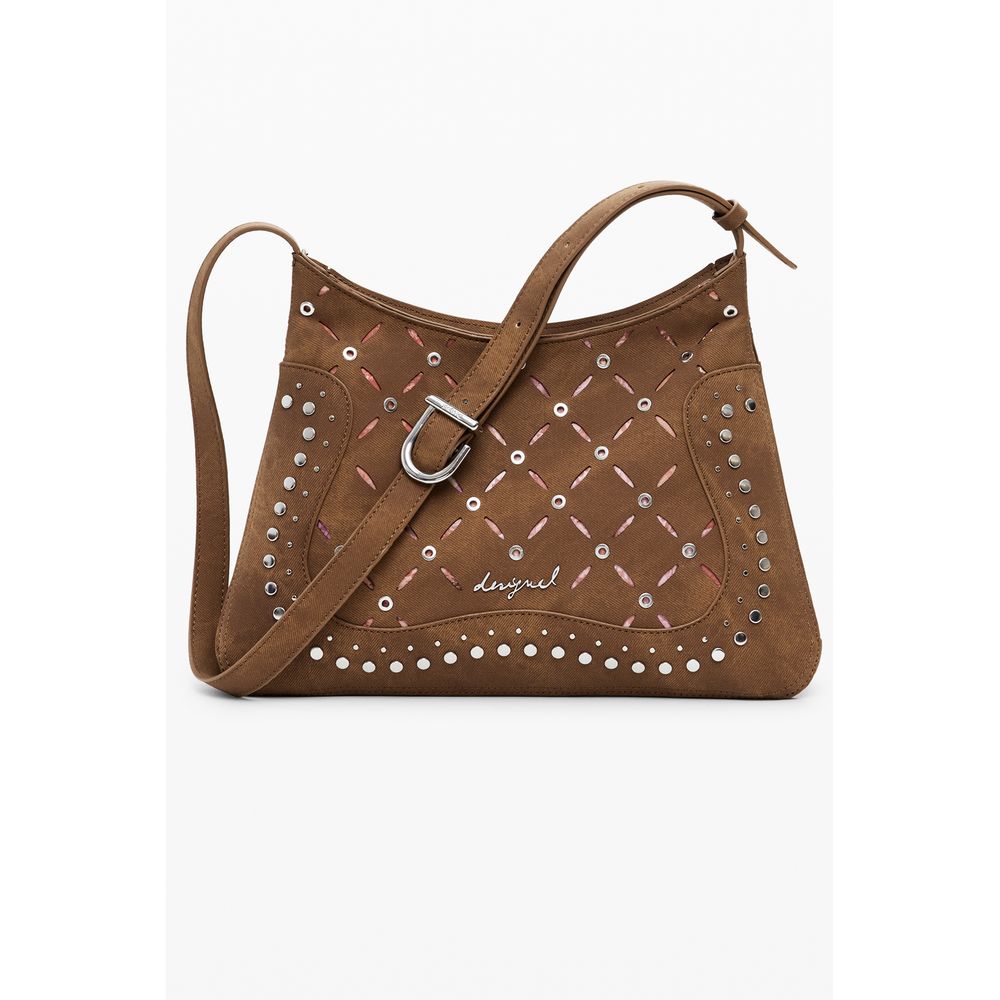 Desigual Marrone Poliuretano Women Backpack Desigual