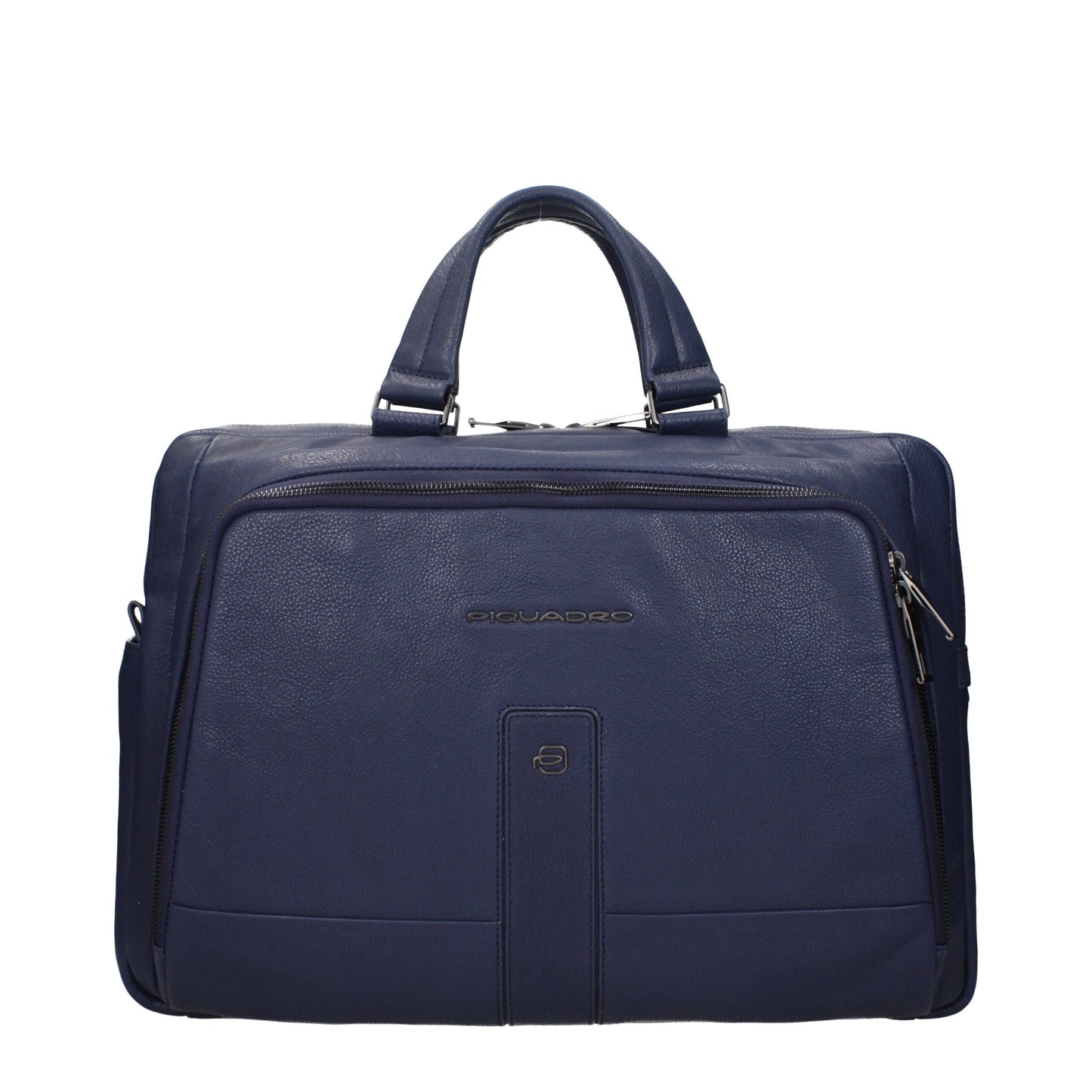 Piquadro Blue Leather Business And Laptop Bag