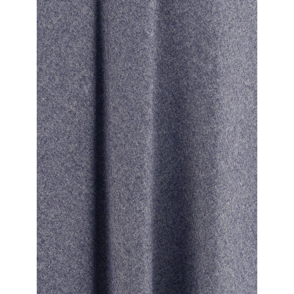 Sara Roka blue cotton midi skirt displayed flat, showing its soft fabric and simple, elegant design perfect for casual or dressy wear.
