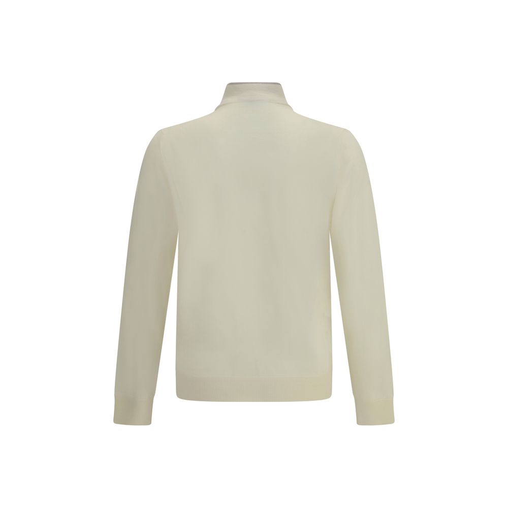 Cruna Cream Wool Turtleneck
