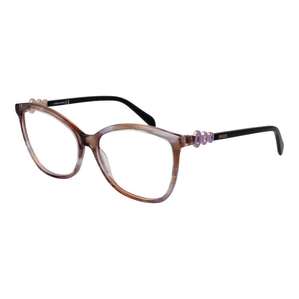 Emilio Pucci Brown Plastic Glasses Frames Emilio Pucci