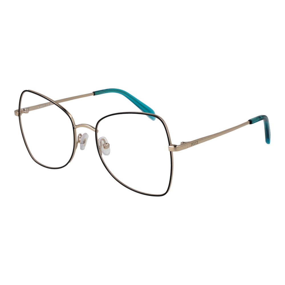 Emilio Pucci Black Metal Glasses Frames Emilio Pucci