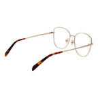 Emilio Pucci rose gold metal glasses frames with sleek design and clear lenses, stylish and elegant eyewear accessory.