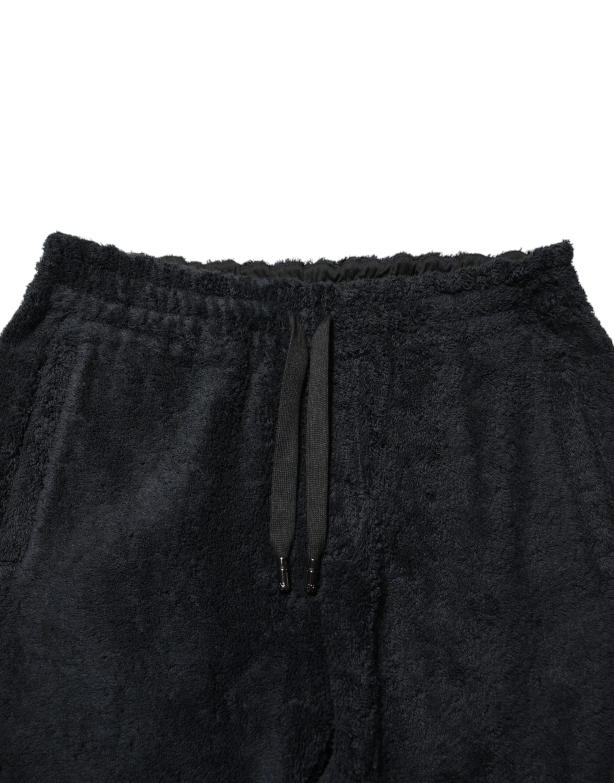 Dolce & Gabbana Black Cotton Logo Men Jogger Sweatpants Pants Dolce & Gabbana