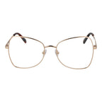 Emilio Pucci gold metal glasses frames with clear lenses, stylish and lightweight design for a sophisticated look.