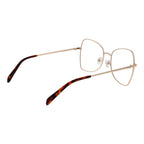 Emilio Pucci gold metal glasses frames with clear lenses, stylish and lightweight eyewear accessory.