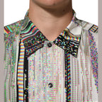 Dolce & Gabbana Multicolor Graphic Collared Casual Shirt Dolce & Gabbana