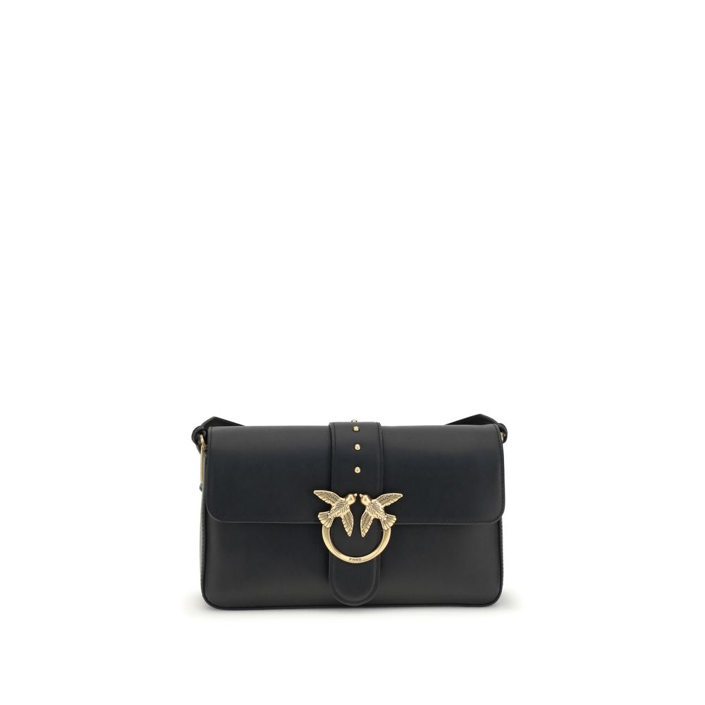 PINKO Black Leather Shoulder Bag PINKO