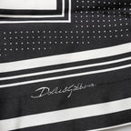 Dolce & Gabbana Black White StripeDot Print Casual Polo Shirt Dolce & Gabbana