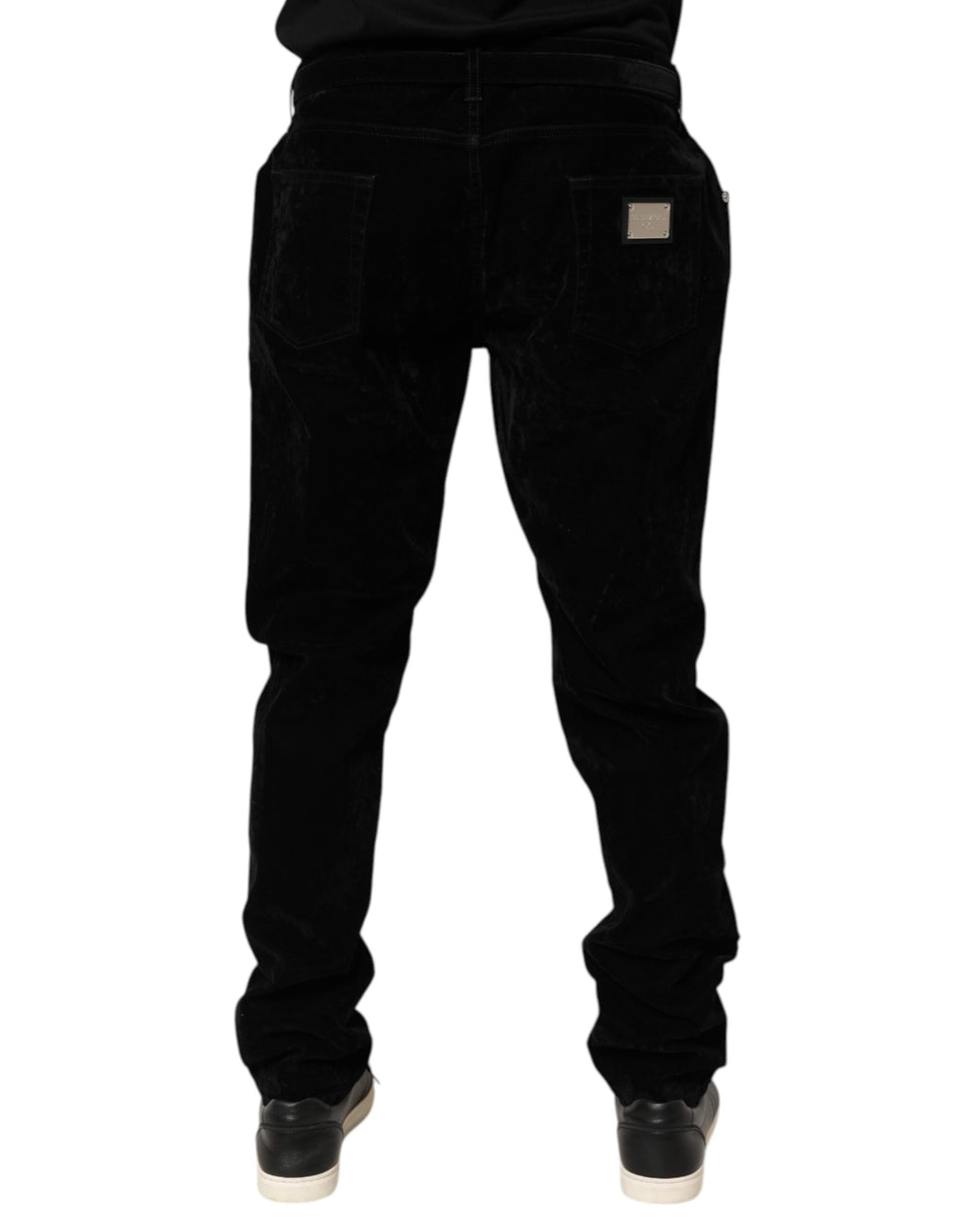 Dolce & Gabbana Black Cotton Slim Fit Denim Trouser Jeans Dolce & Gabbana