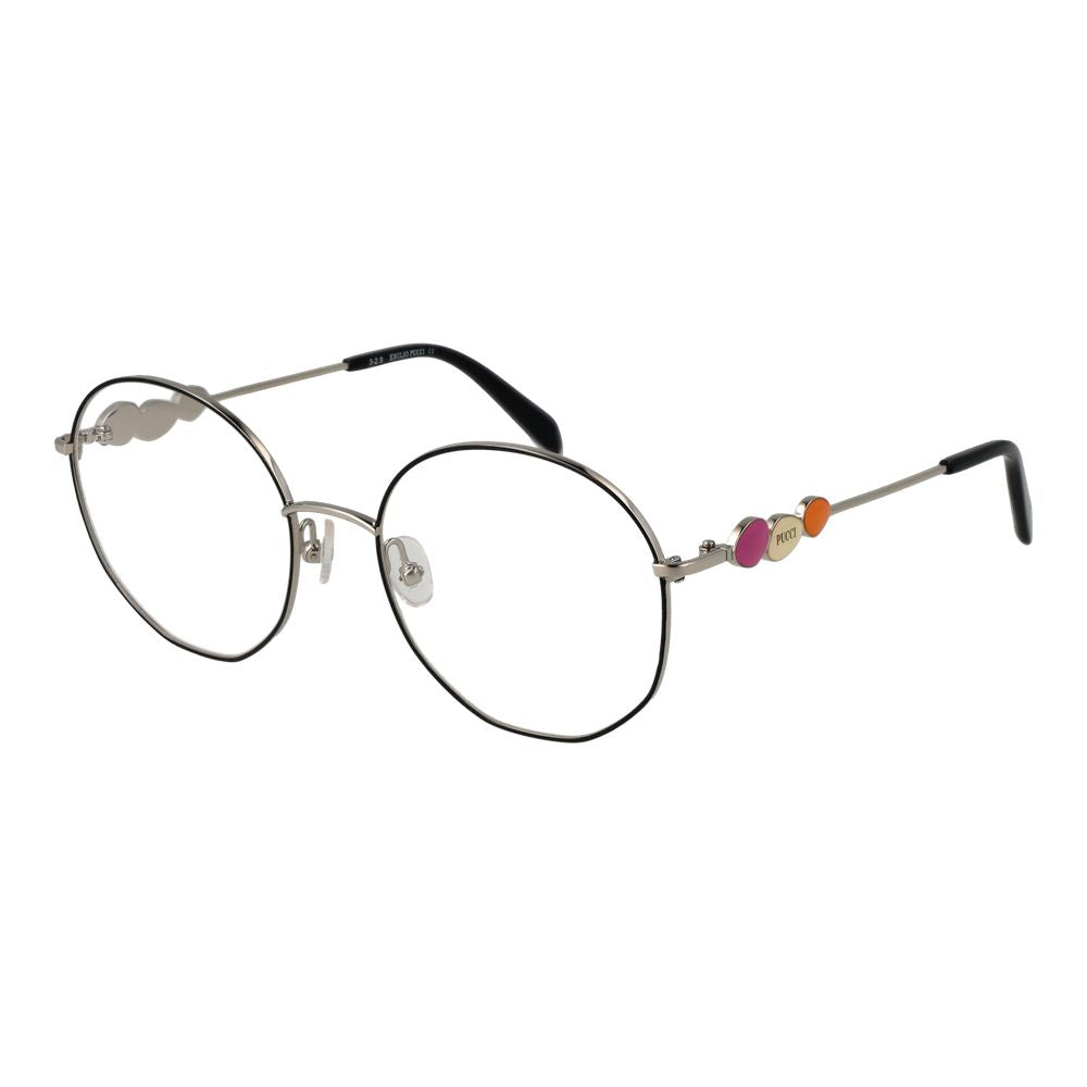 Emilio Pucci Black Metal Glasses Frames Emilio Pucci