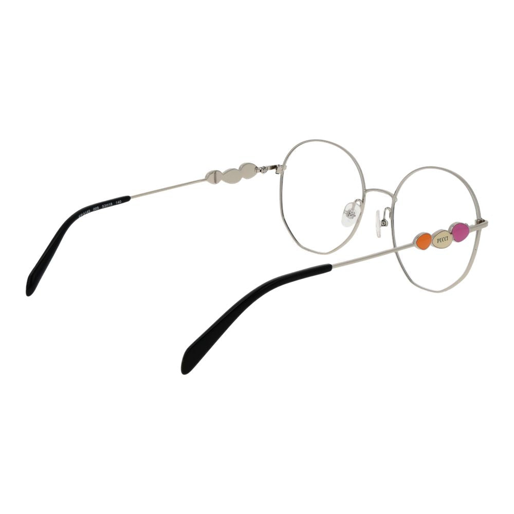 Emilio Pucci Black Metal Glasses Frames Emilio Pucci