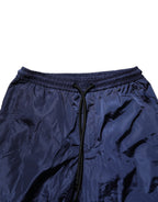 Dolce & Gabbana Blue Nylon Straight Jogger Sweatpants Pants Dolce & Gabbana