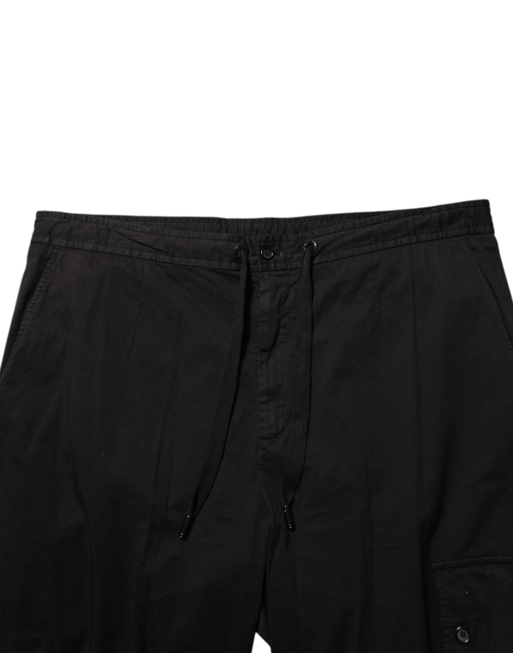 Dolce & Gabbana Black Cotton Cargo Jogger Sweatpants Pants Dolce & Gabbana