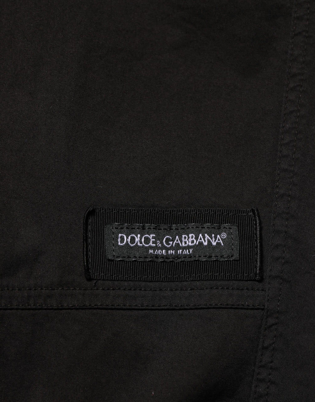 Dolce & Gabbana Black Cotton Cargo Jogger Sweatpants Pants Dolce & Gabbana