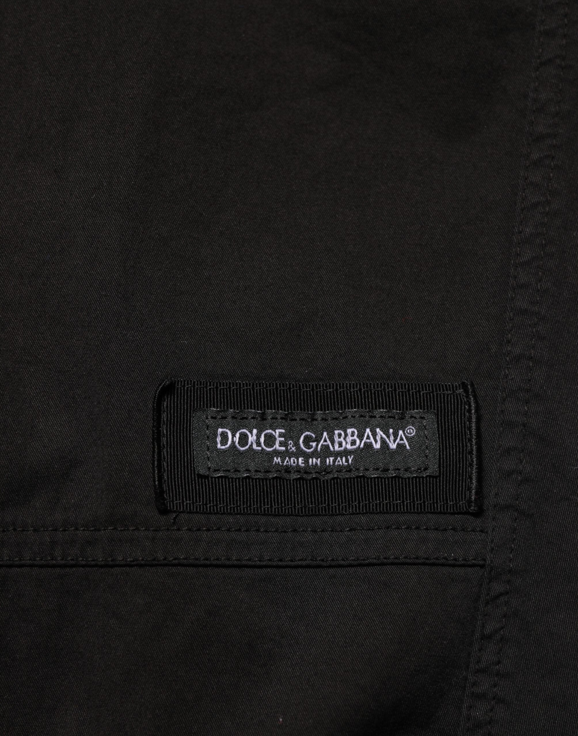 Dolce & Gabbana Black Cotton Cargo Jogger Sweatpants Pants Dolce & Gabbana